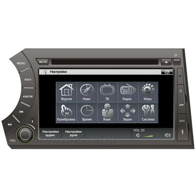  Штатное головное устройство MyDean 7171 для SsangYong Kyron / Аctyon sport.