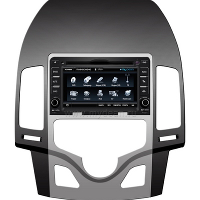  Штатное головное устройство MyDean 714 для Hyundai I30.