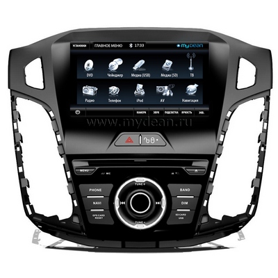  Штатное головное устройство MyDean 7191 для Ford Focus 3.